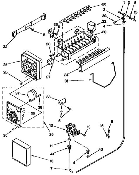 kenmore ice maker parts diagram