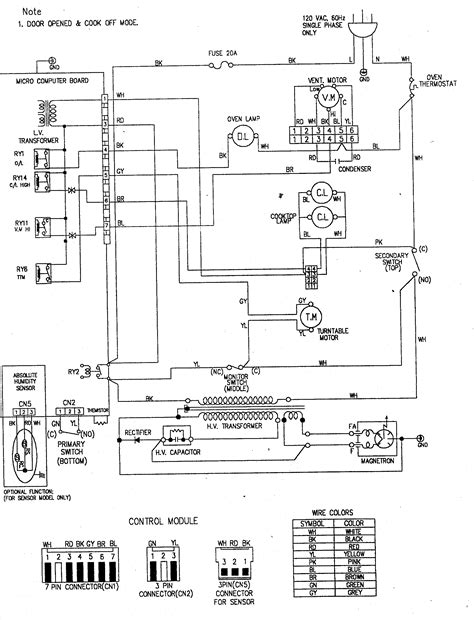 kenmore microwave wiring diagram 