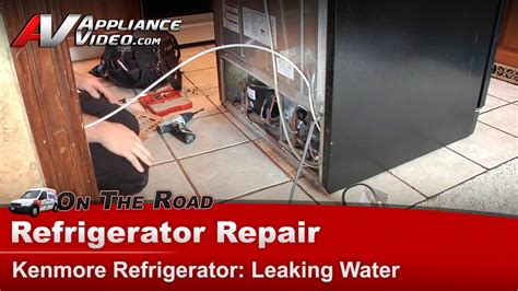 kenmore refrigerator ice maker leaking water