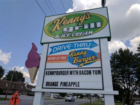 kennys grill and ice cream menu