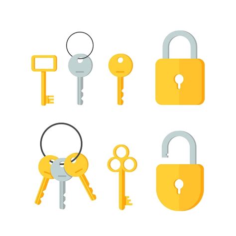 key lock design, Key lock illustration design 27126427 png