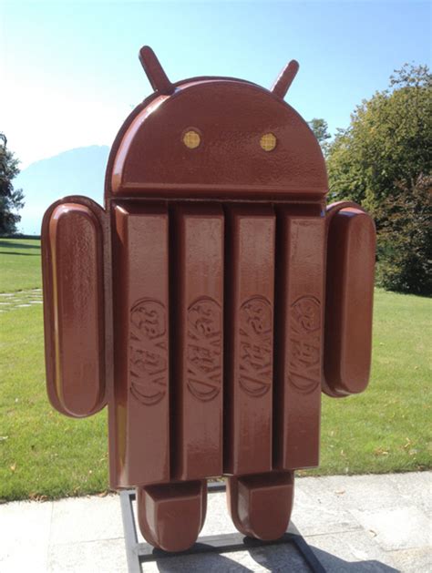 kit kat with android on it back side, The real google android kitkat by from nestle. Android kitkat bar larry nestle google special kat kit real unveils literal gets talkandroid big ubergizmo ceo announced posted picture