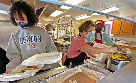 kitchen volunteer work, 