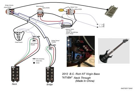 knob wiring diagram bc rich kkw 