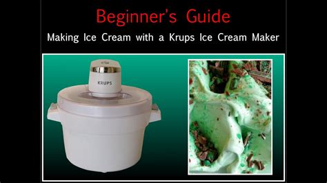 krups ice cream maker manual