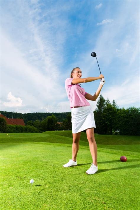 kvinnliga golfspelare