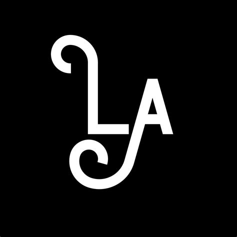 la sign logo, Letter initial monogram l a la al logo design template. suitable for