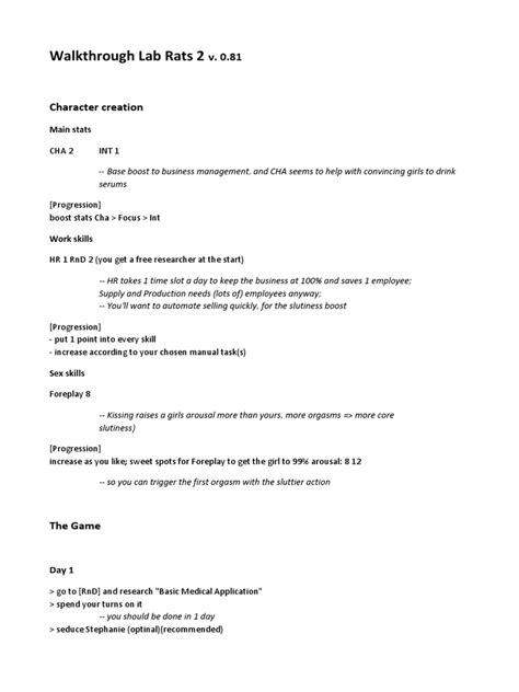 Lab Rats 2 Walkthrough