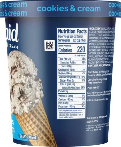 lactaid ice cream ingredients