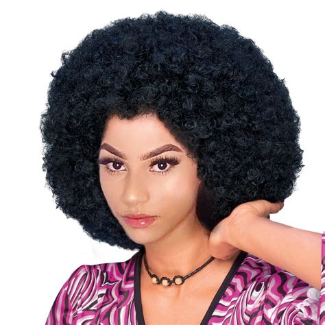 large curly wig