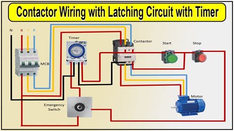 latching contactor circuit diagram 