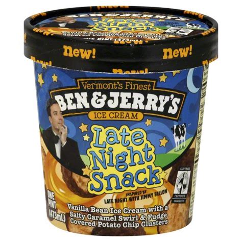 late night snack ice cream ben and jerry