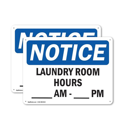 laundry room hours sign, Ansi laundry room hours ____ am to ____ pm monday sign ane-33845. Ansi ane laundry cigarette butts compliancesigns muddy mess ppe modify viewed