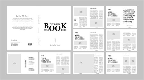 layout design for book, 