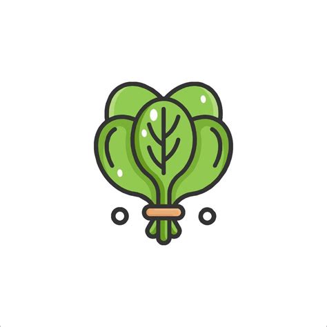 leafy green icon, Leafy green flat icon