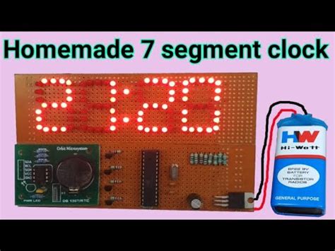 led clock circuit diagram 