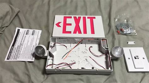 led exit sign wiring diagram 