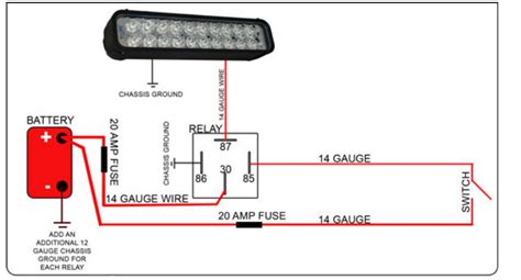 led light bar wiring diagram for 52 