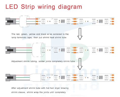 led strip light amplifier wiring schematic 