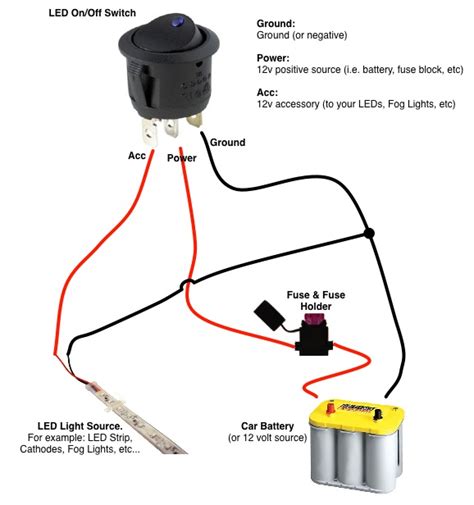 led wiring diagram mini rocker 