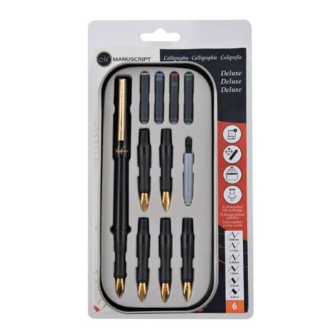 left hand calligraphy pen, Deluxe left-handed calligraphy set. Handed pen deluxe pens