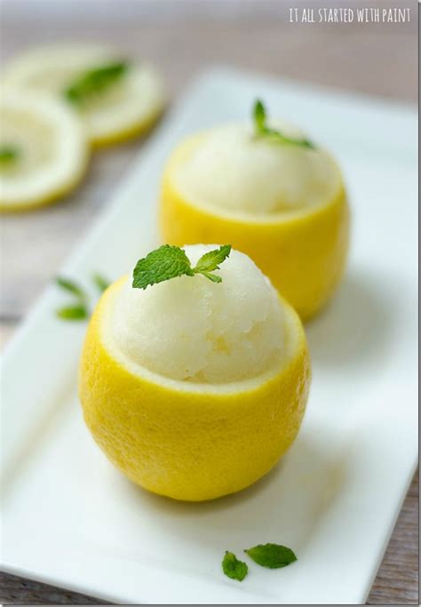 lemon sorbet no ice cream maker