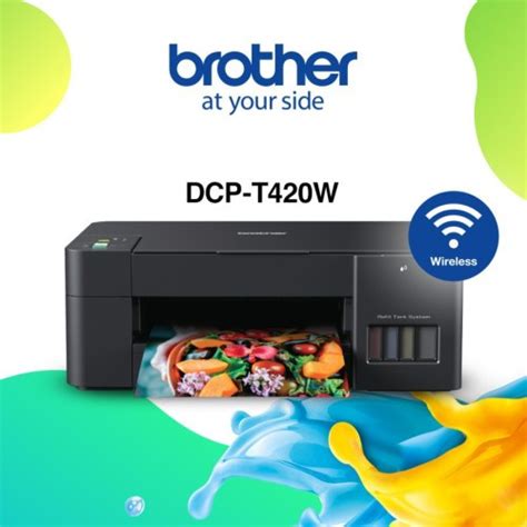 letak usb printer dcp t420w, Cara install driver secara nirkabel tanpa kabel usb