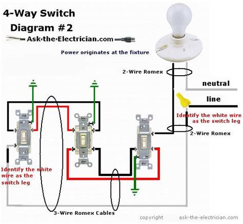 leviton 4 way switch wiring 