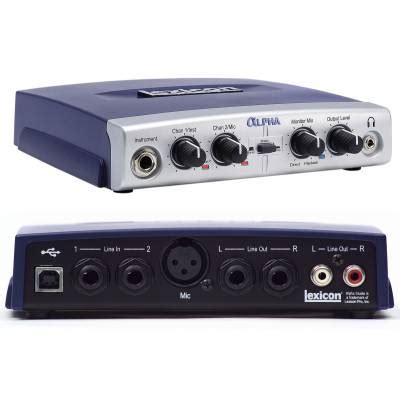 lexicon alpha usb audio interface, The lexicon alpha v usb interface is a great portable device for your