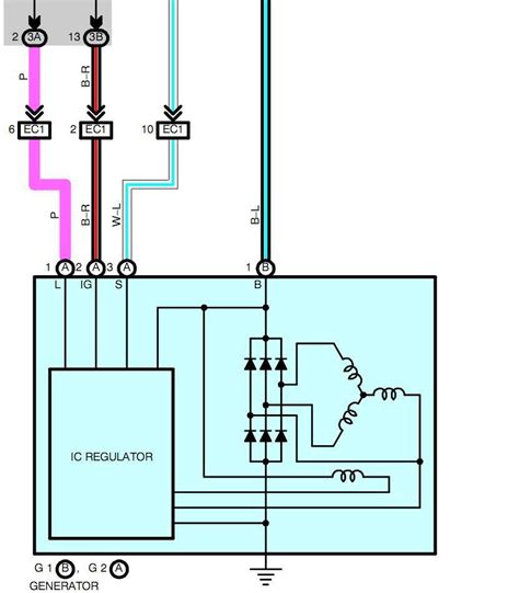 lexus alternator wiring diagram 