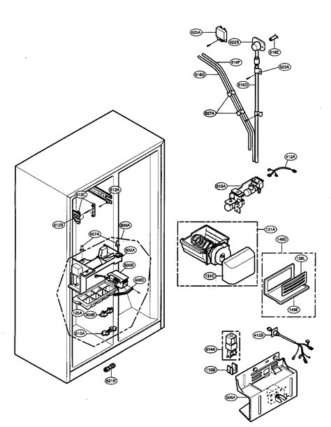 lg ice maker parts diagram