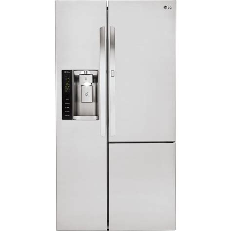 lg refrigerator side by side with ice maker