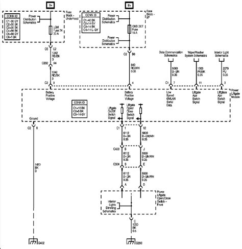 lift gate wiring harness diagram 