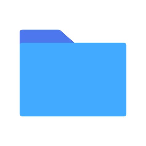 light blue minimalistic folder icon, 