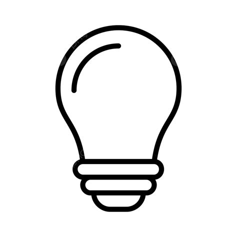 light bulb line icon, Light bulb icon line transparent background 18874633 png