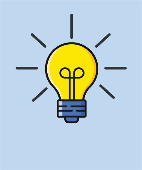 light bulb thinking icon, The light bulb is full of ideas and creative thinking, light bulb icon