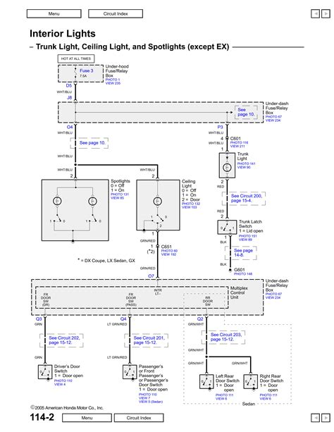 lighting electrical wiring honda civic wagon 