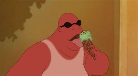 lilo and stitch guy with ice cream
