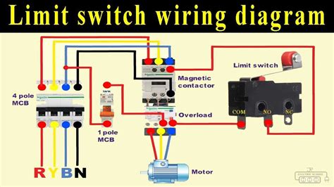 limit switch wiring diagram terminal 5 