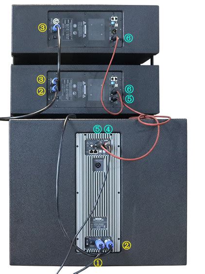 line array speaker wiring diagram 