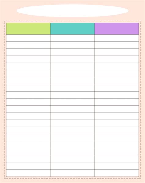 Lined Chart Template