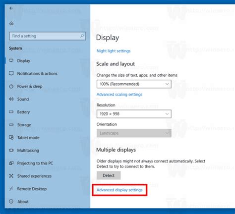 link to windows 10 settings, Settings link