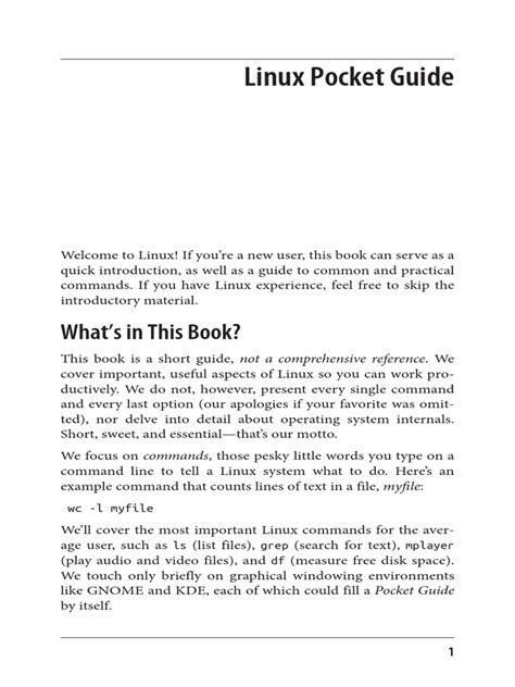 linux pocket guide pdf, Pdf download linux pocket guide: essential commands full description