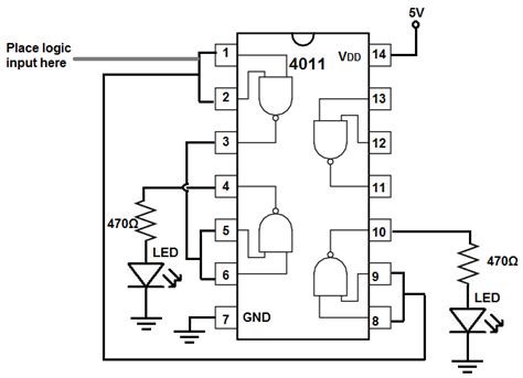 logic probe circuit diagram 