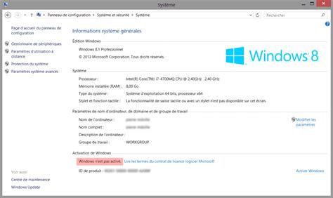 logiciel pour activer windows 8.1, Activer windows 10 avec votre clé de produit