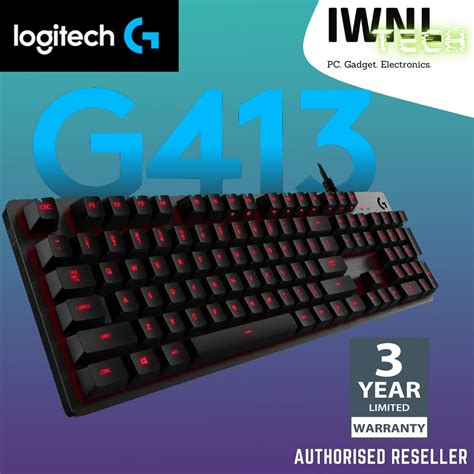 logitech g413 backlit mechanical gaming keyboard, Logitech g413 gaming mechanical passthrough tastiera meccanica backlit nero romer through amazon sl1000. Logitech g413 mechanical gaming keyboard, backlit keys, romer-g tactile