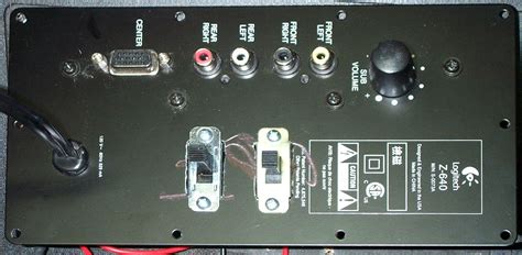 logitech z 640 circuit diagram 