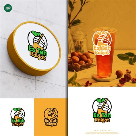 logo teh jeruk, Jeruk logo concept by rumah desain on dribbble