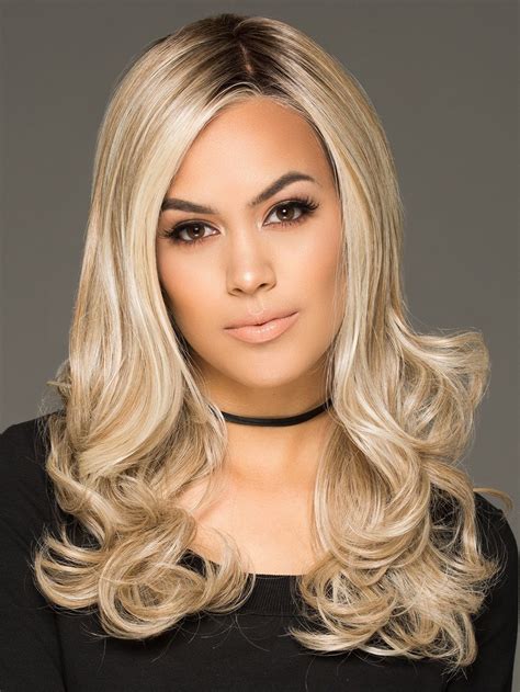 long blonde lace front wig