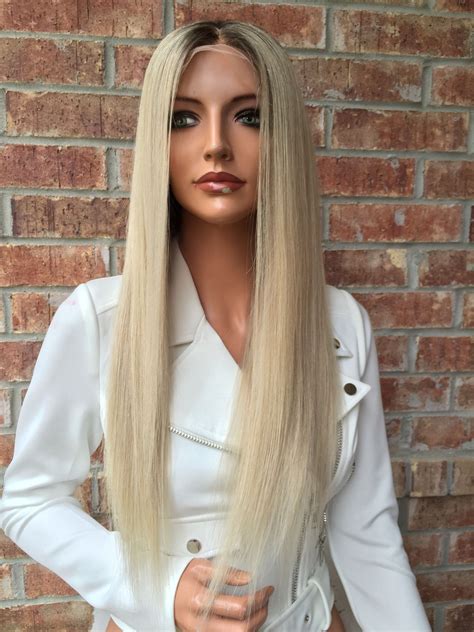 long blonde real hair wig